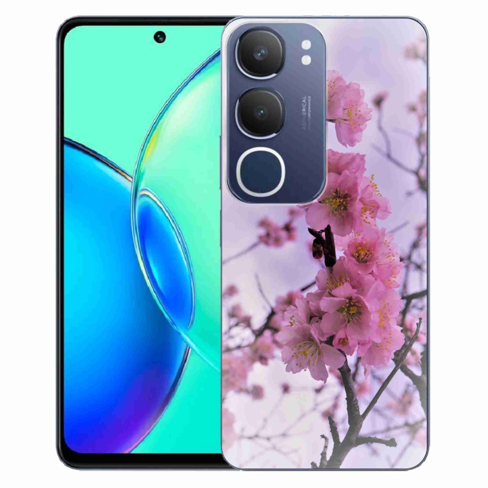 Gélový kryt mmCase na Vivo Y19s - kvety 7