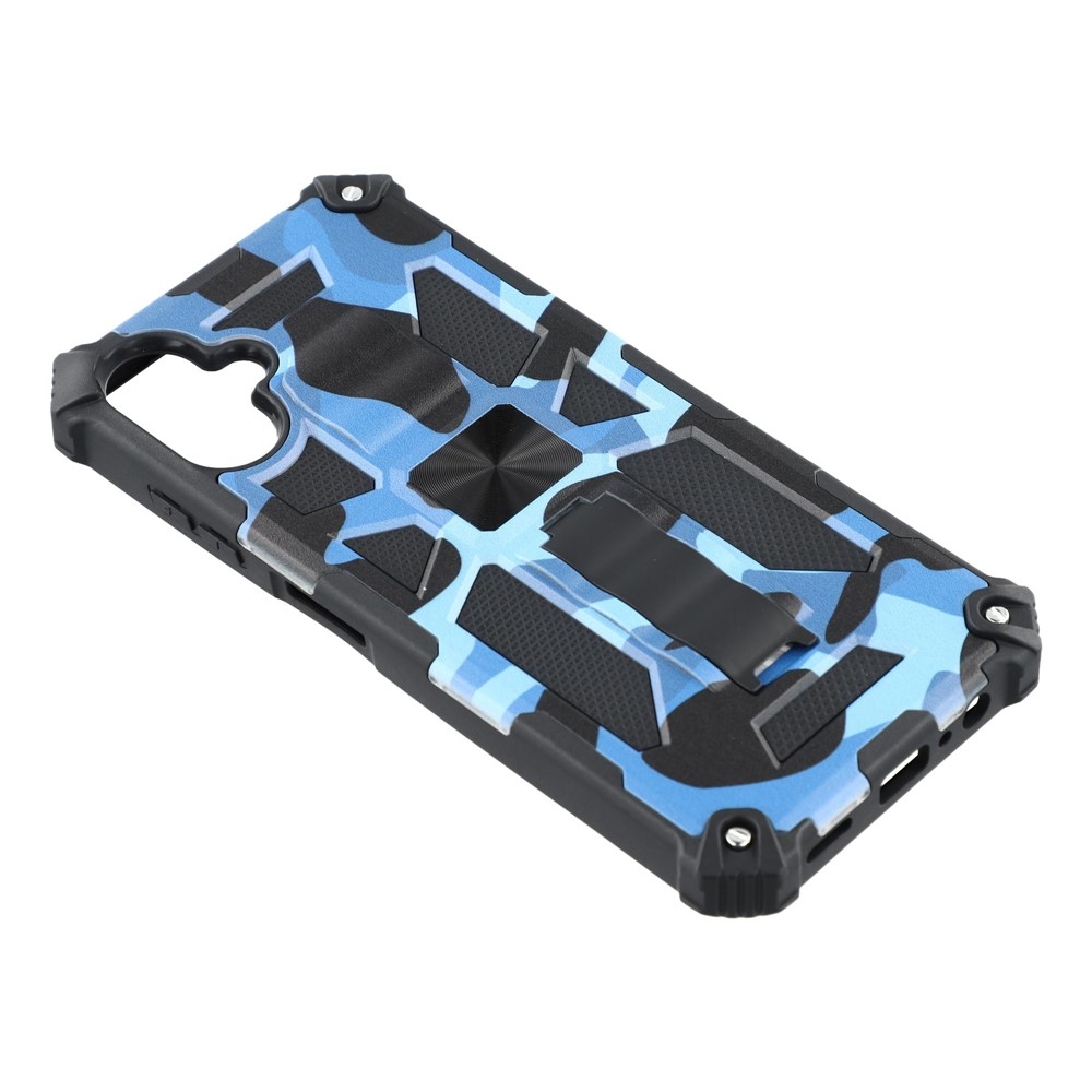 Camouflage odolný kryt na Samsung Galaxy A07 4G - modrý