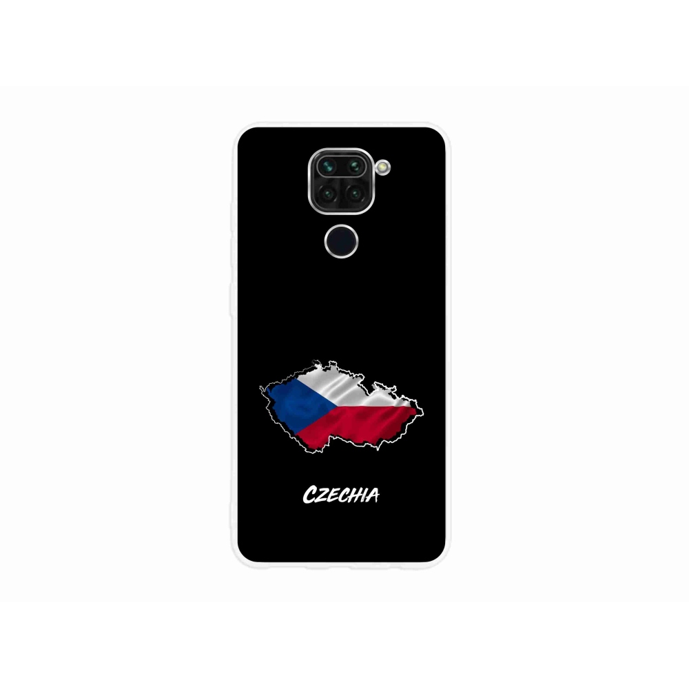 Gélový kryt mmCase na Xiaomi Redmi Note 9 - Czechia čierne pozadie