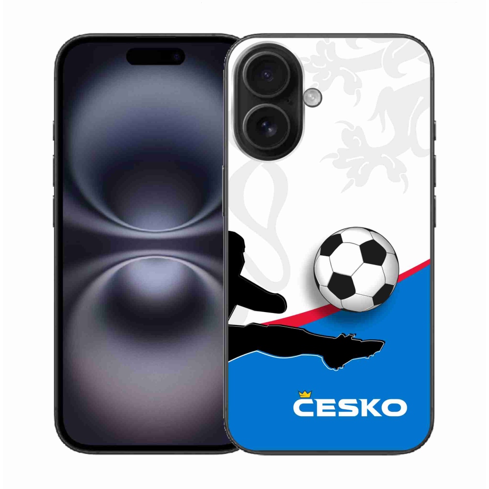 Gélový kryt mmCase na iPhone 16 - futbal Česko 3