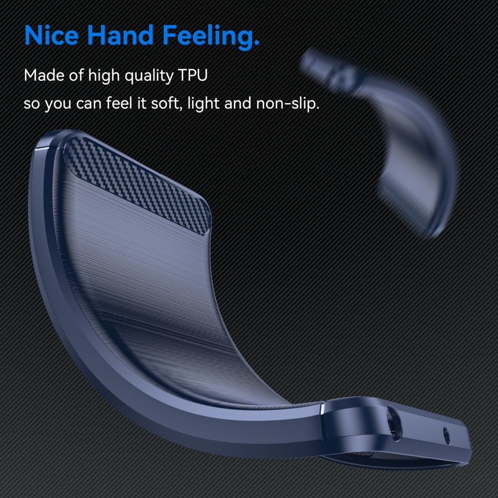 Carbon odolný gélový obal na Honor Magic 6 Lite 5G - modrý