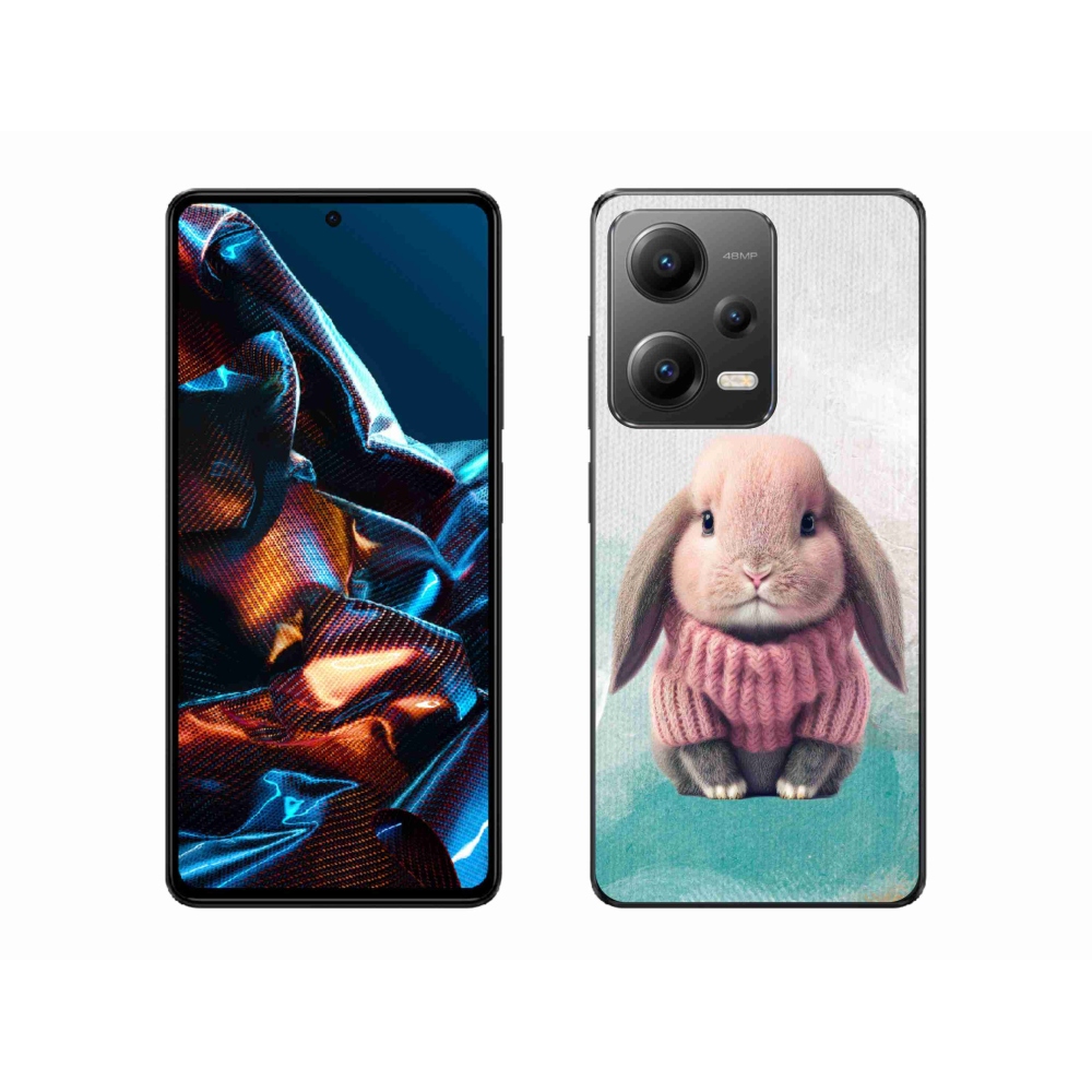 Gélový kryt mmCase na Xiaomi Redmi Note 12 Pro 5G - zajačik vo svetri