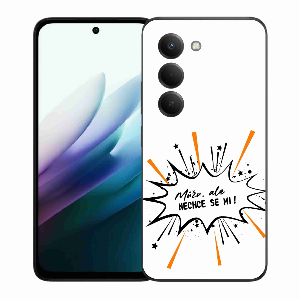 Gélový kryt mmCase na Xiaomi Redmi 15 4G/5G (171mm) - vtipný text 11 biele pozadie