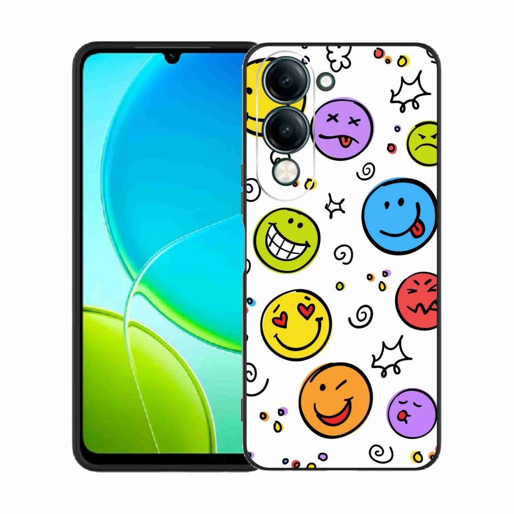 Gélový kryt mmCase na Vivo Y29s 5G - smajlíci