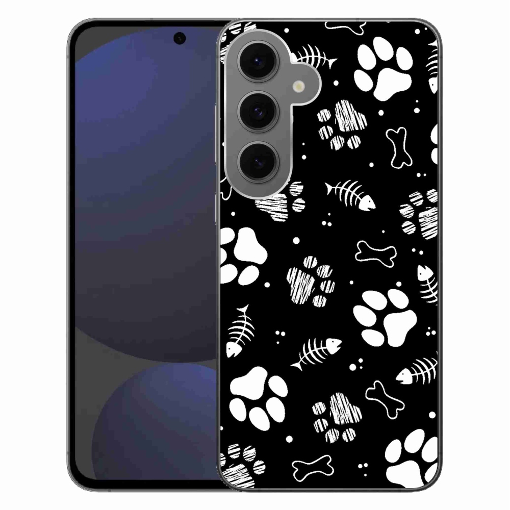 Gélový kryt mmCase na Samsung Galaxy S24 FE - psie labky