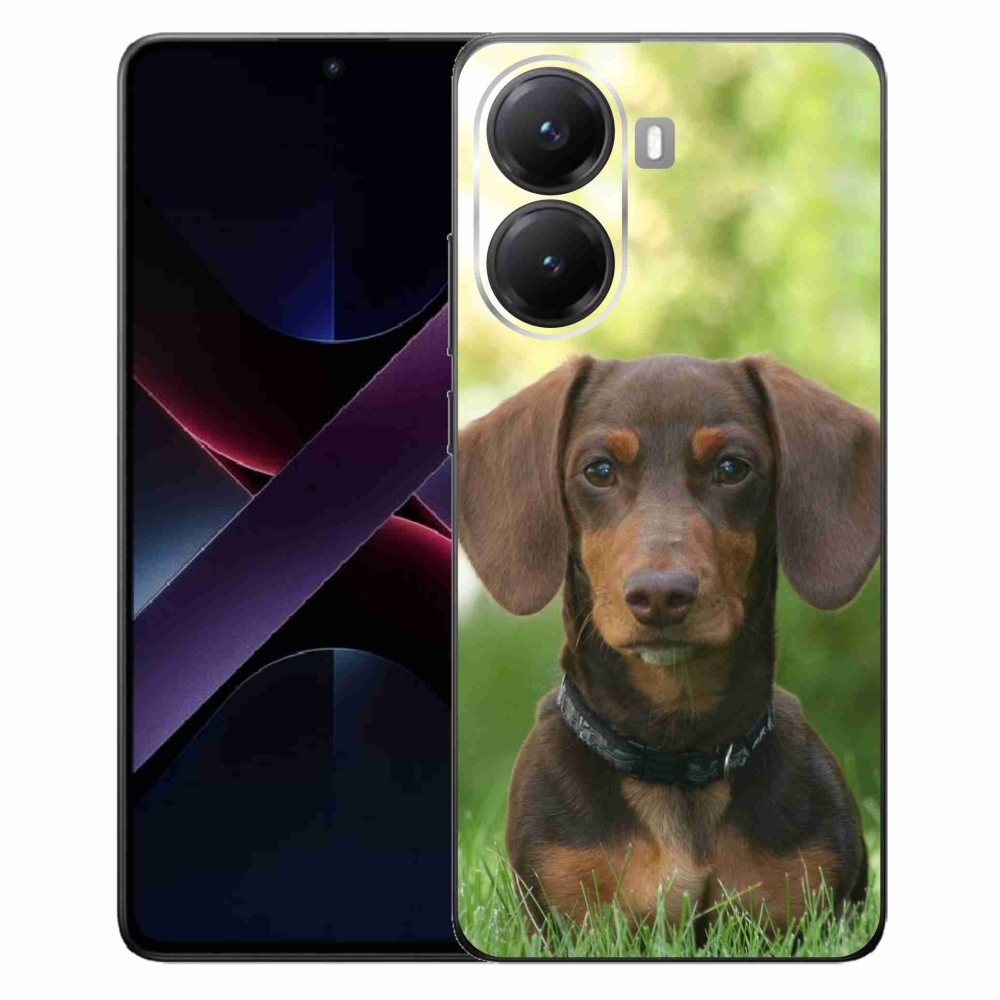 Gélový kryt mmCase na Xiaomi Poco X7 Pro 5G - hnedý jazvečík