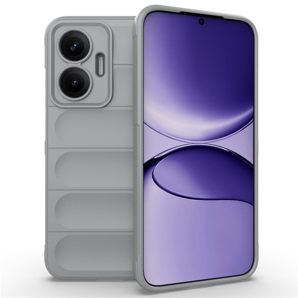 Rugg odolný gélový obal na Xiaomi Poco F7 5G - svetlosivý