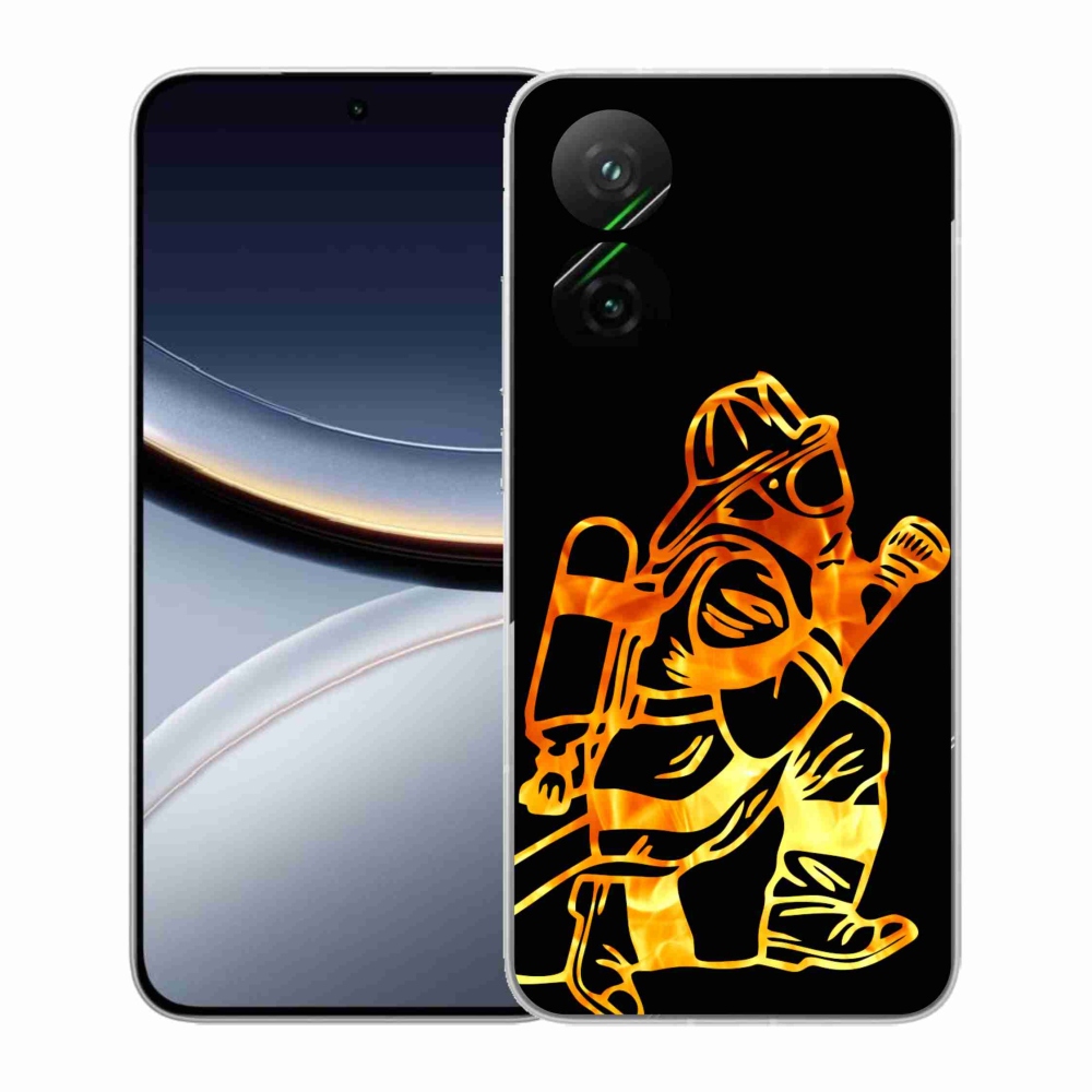 Gélový kryt mmCase na Xiaomi Poco F7 5G - hasič 1