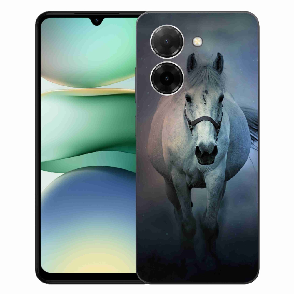 Gélový kryt mmCase na Xiaomi Redmi A5 (173.45x79.35x8.45mm) - bežiaci biely kôň