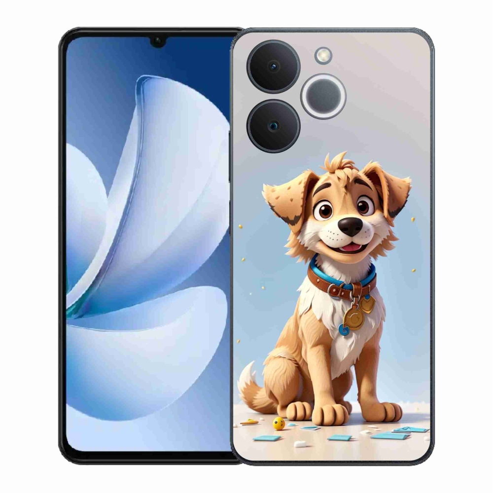 Gélový kryt mmCase na Realme Note 70T - kreslené šteňa