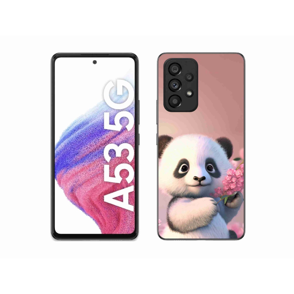 Gélový kryt mmCase na Samsung Galaxy A53 5G - roztomilá panda