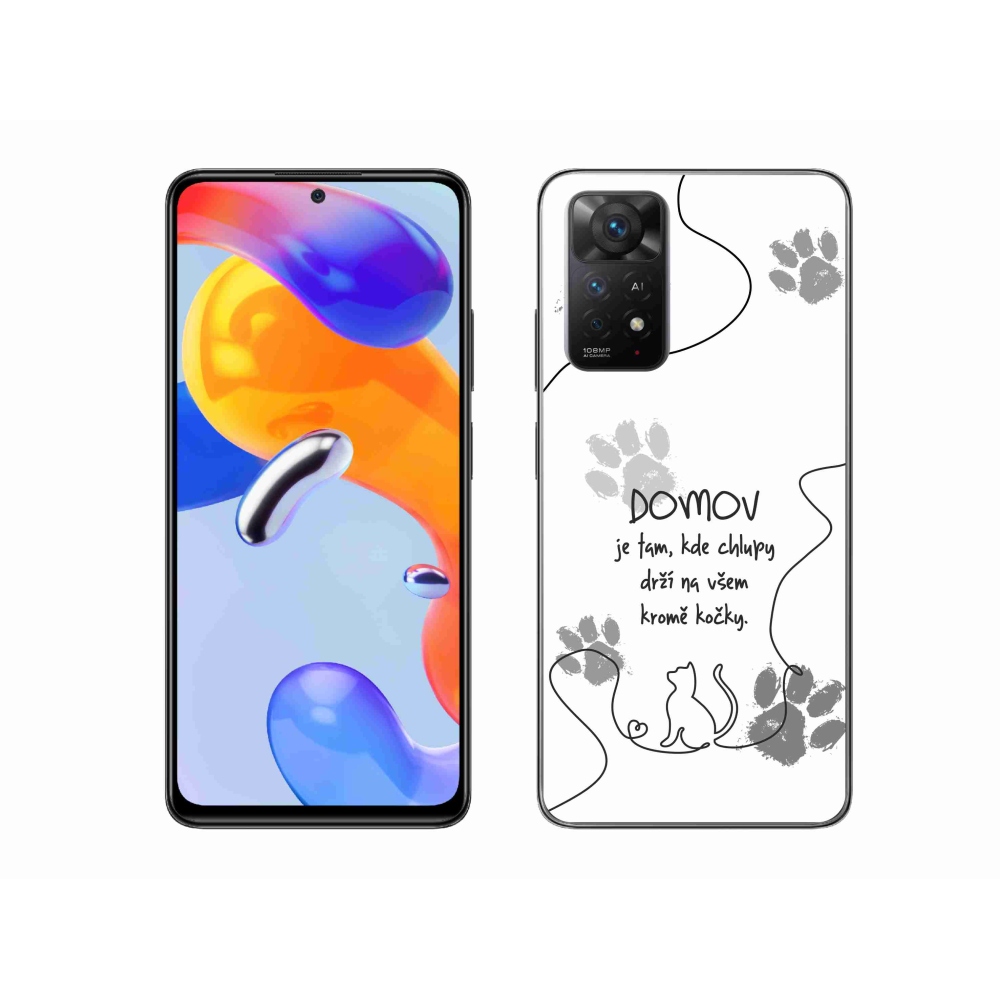Gélový kryt mmCase na Xiaomi Redmi Note 11 Pro 4G/5G - mačacie motív biele pozadie