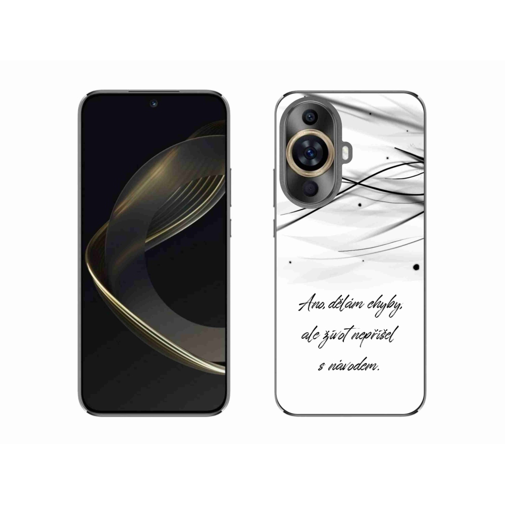 Gélový kryt mmCase na Huawei Nova 11 - citát biele pozadie