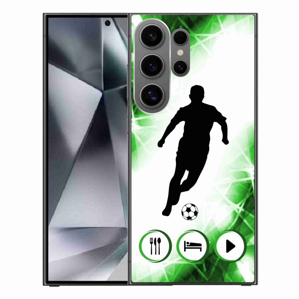 Gélový kryt mmCase na Samsung Galaxy S24 Ultra - futbalista
