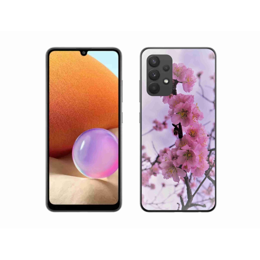 Gélový kryt mmCase na Samsung Galaxy A32 4G - kvety 7