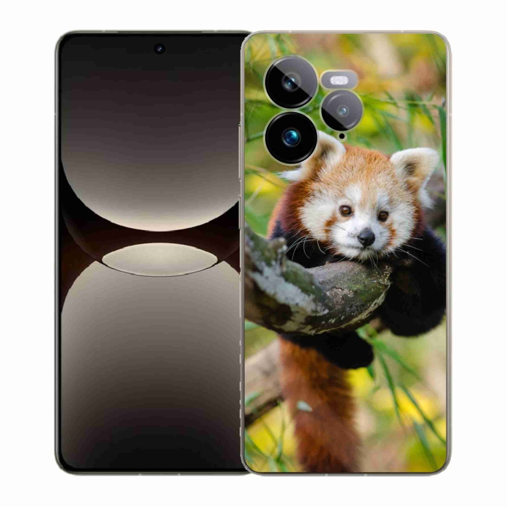 Gélový kryt mmCase na Realme GT 7 Pro 5G - panda červená