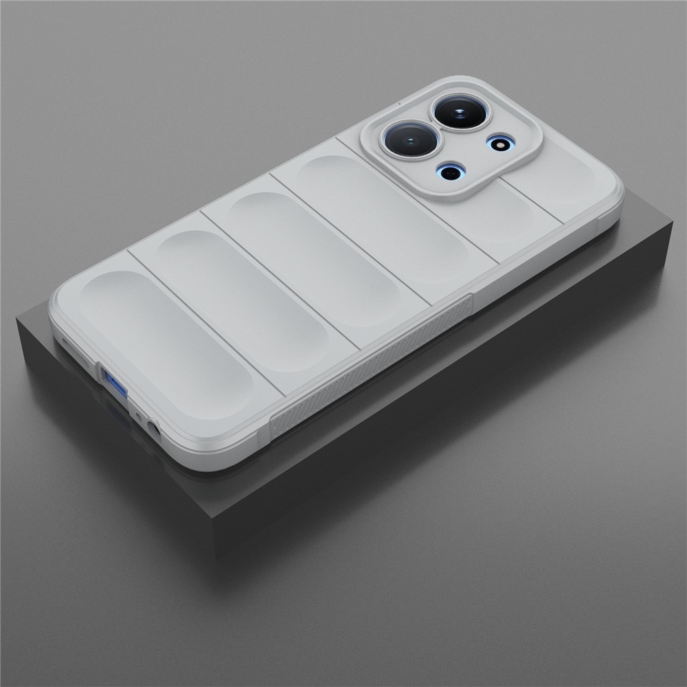 Rugg odolný gélový obal na Xiaomi Redmi 15C 4G (171mm)/Poco C85 4G (171mm) - svetlosivý