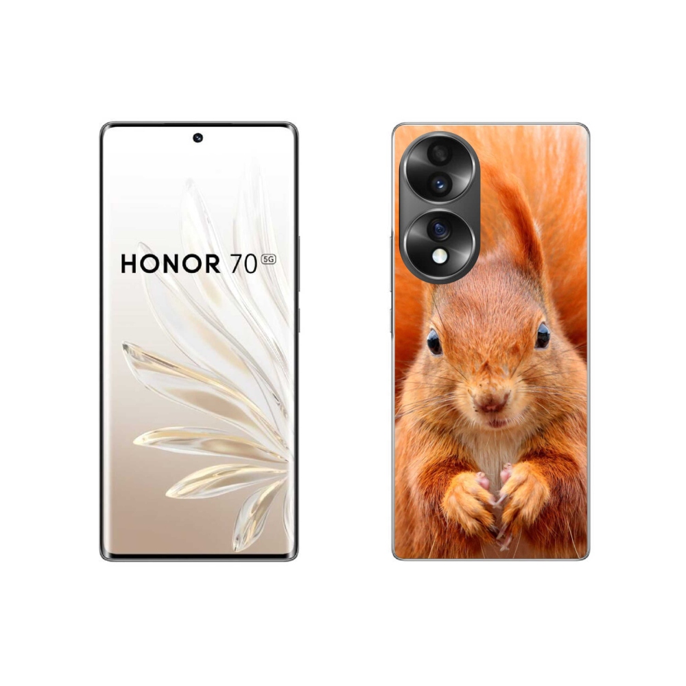 Gélový kryt mmCase na Honor 70 - veverička