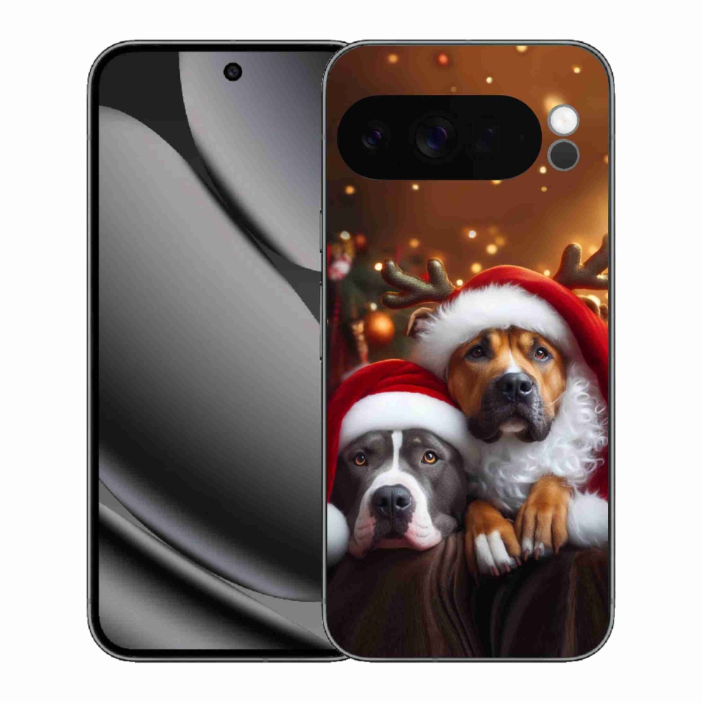 Gélový kryt mmCase na Google Pixel 10 Pro XL - vianočné psy