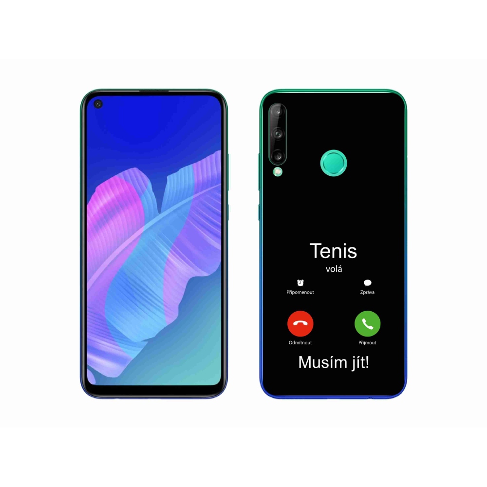Gélový kryt mmCase na Huawei P40 Lite E - tenis volá čierne pozadie