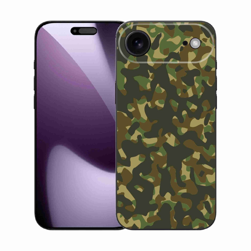 Gélový kryt mmCase na iPhone 17 Air - maskáčový vzor 1