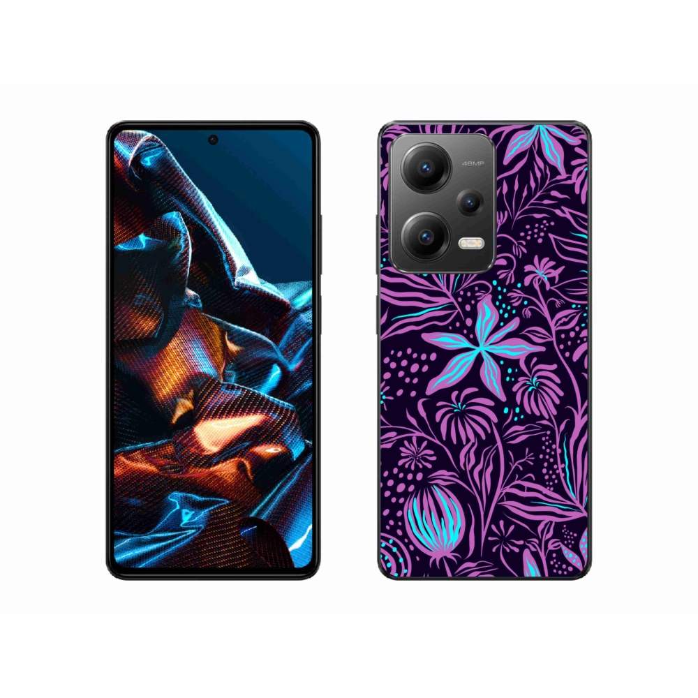 Gélový kryt mmCase na mobil Xiaomi Redmi Note 12 Pro 5G - kvety 2