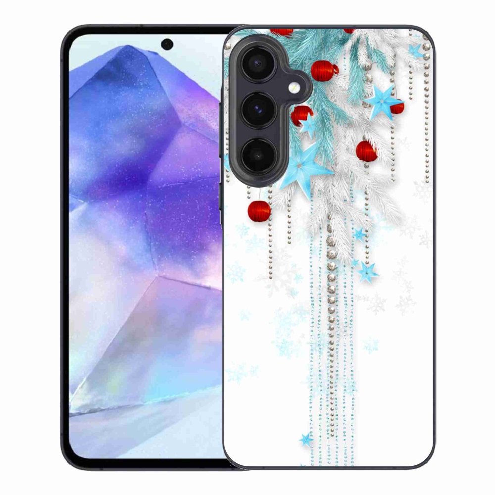 Gélový kryt mmCase na Samsung Galaxy A55 5G - vianočné ozdoby