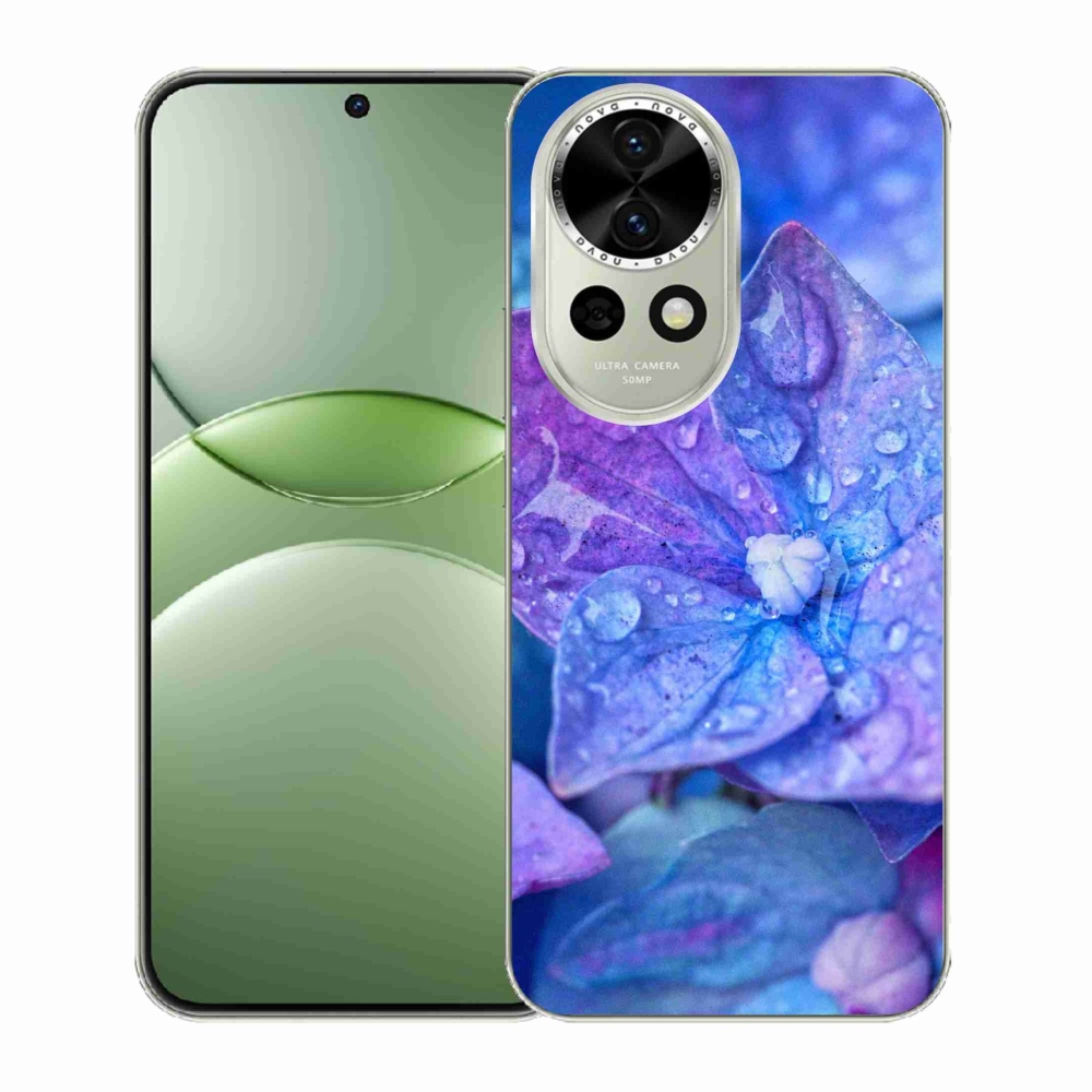 Gélový kryt mmCase na Huawei Nova 13 5G - fialový kvet