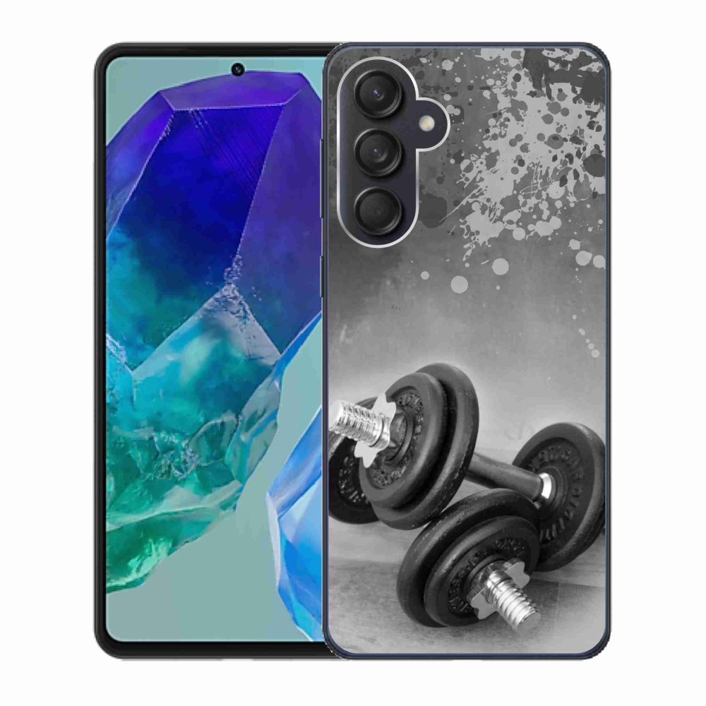 Gélový kryt mmCase na Samsung Galaxy M55 5G - činky 1