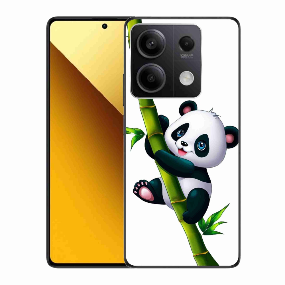 Gélový kryt mmCase na Xiaomi Redmi Note 13 5G - panda na bambuse