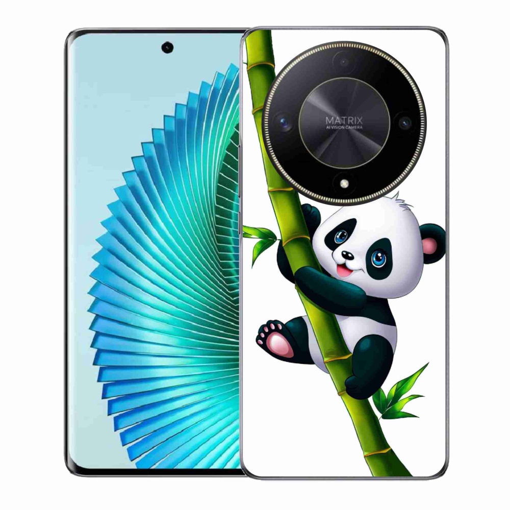 Gélový kryt mmCase na Honor Magic 6 Lite 5G - panda na bambuse