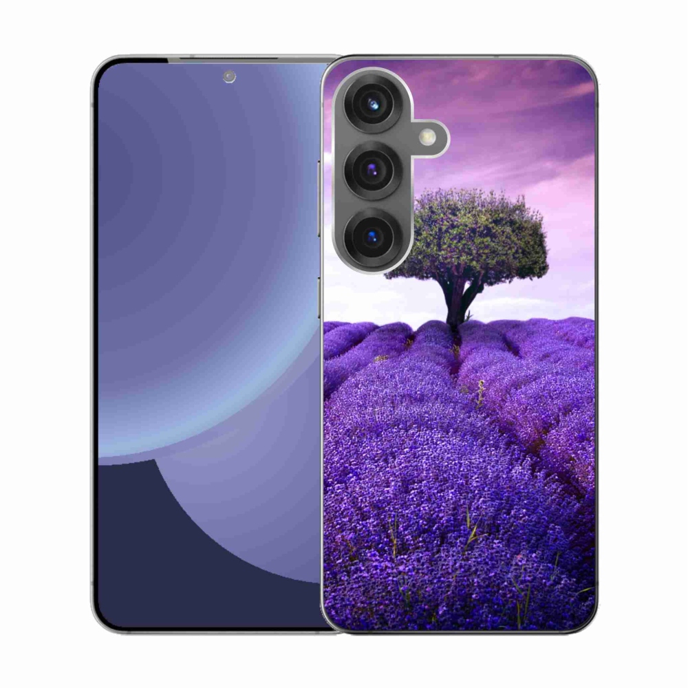 Gélový kryt mmCase na Samsung Galaxy S25 - levanduľová lúka