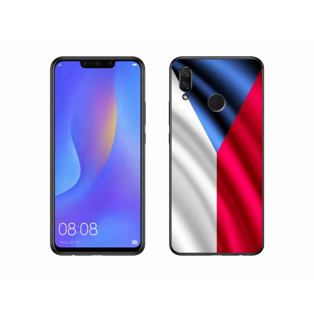 Gélový kryt mmCase na mobil Huawei Nova 3 - česká vlajka