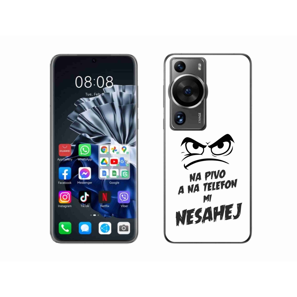 Gélový kryt mmCase na Huawei P60 Pro - pivný motív 2 biele pozadie