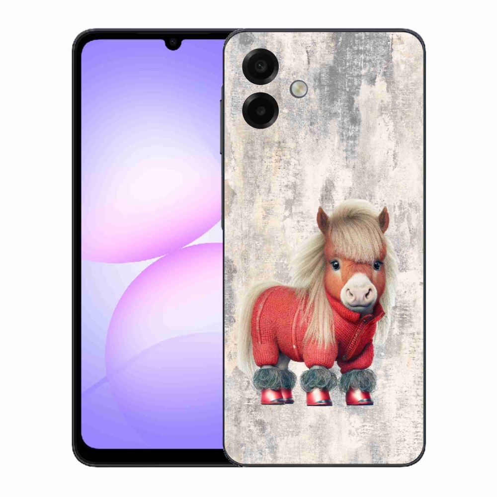 Gélový kryt mmCase na Samsung Galaxy A07 4G - poník vo svetri