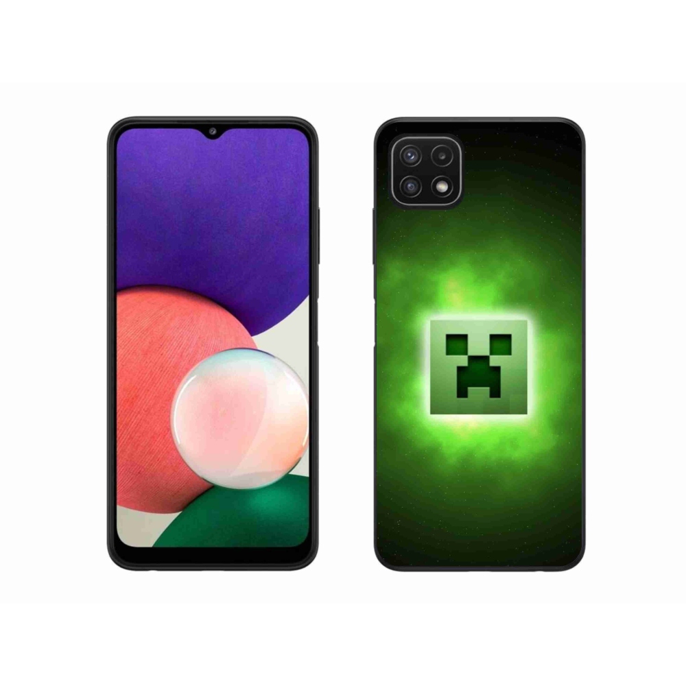 Gélový kryt mmCase na Samsung Galaxy A22 5G - minecraft