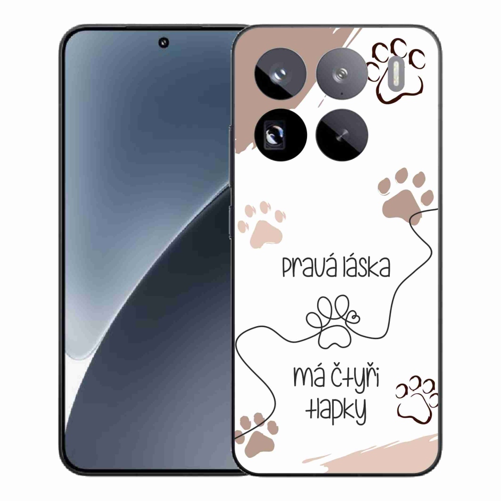 Gélový kryt mmCase na Xiaomi 15 Pro - psí motív 1 biele pozadie