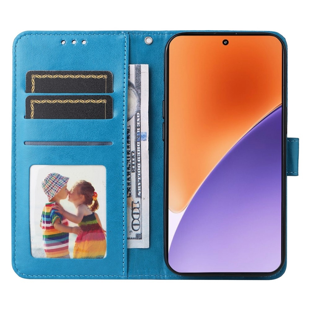 Sunflower knižkové púzdro na Xiaomi 15 - modré