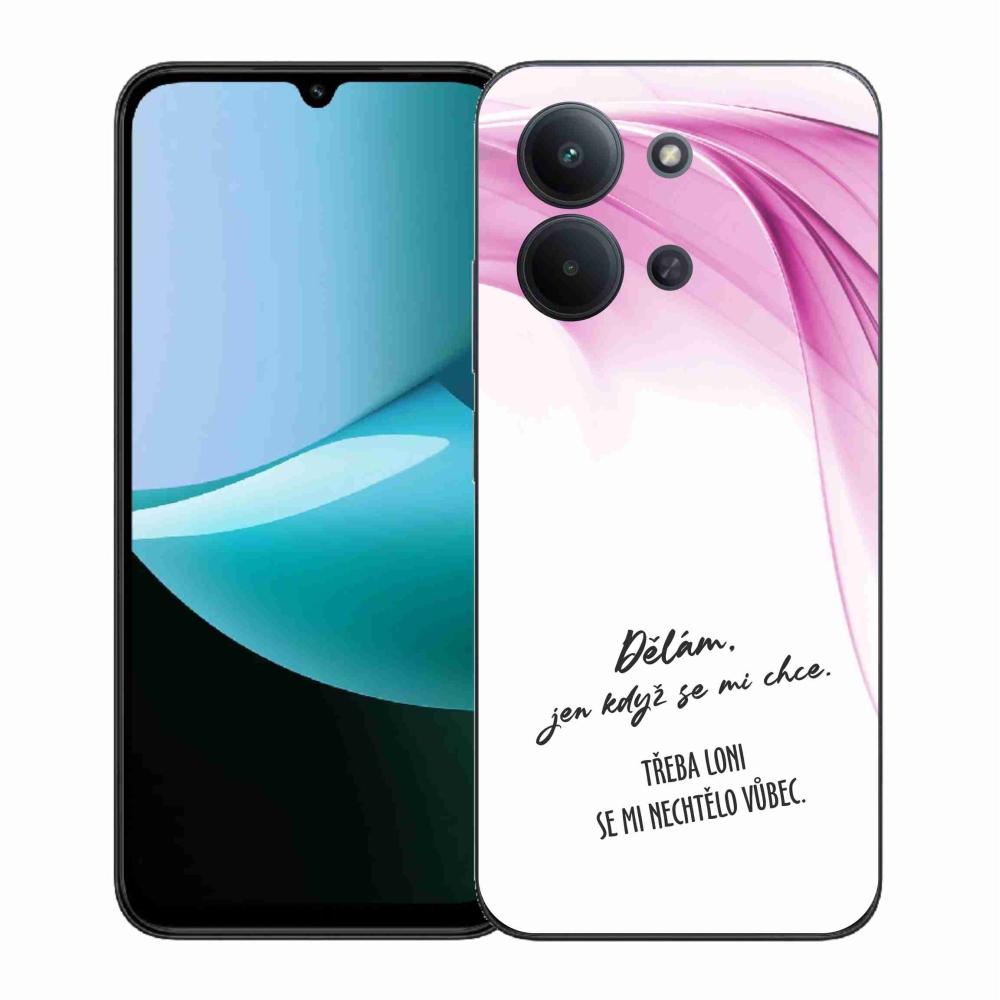 Gélový kryt mmCase na Xiaomi Redmi 15C 4G (171mm)/Poco C85 4G (171mm) - vtipný text 12 biele pozadie
