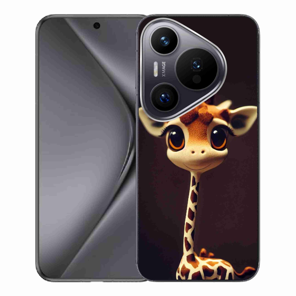 Gélový kryt mmCase na Huawei Pura 70 Pro - malá žirafa