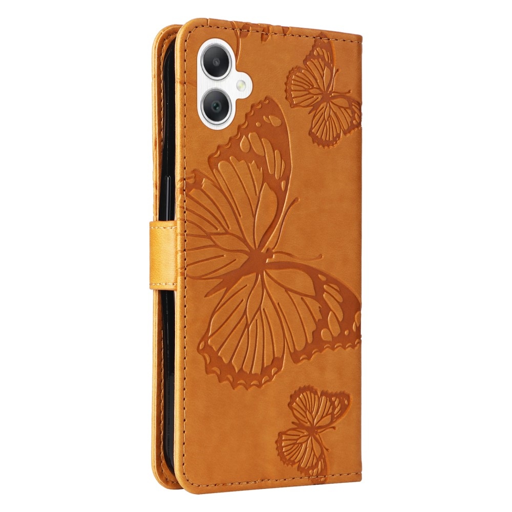 Big Butterfly knižkové púzdro na Samsung Galaxy A06 4G - žlté
