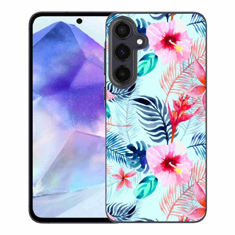 Gélový kryt mmCase na Samsung Galaxy A55 5G - kvety