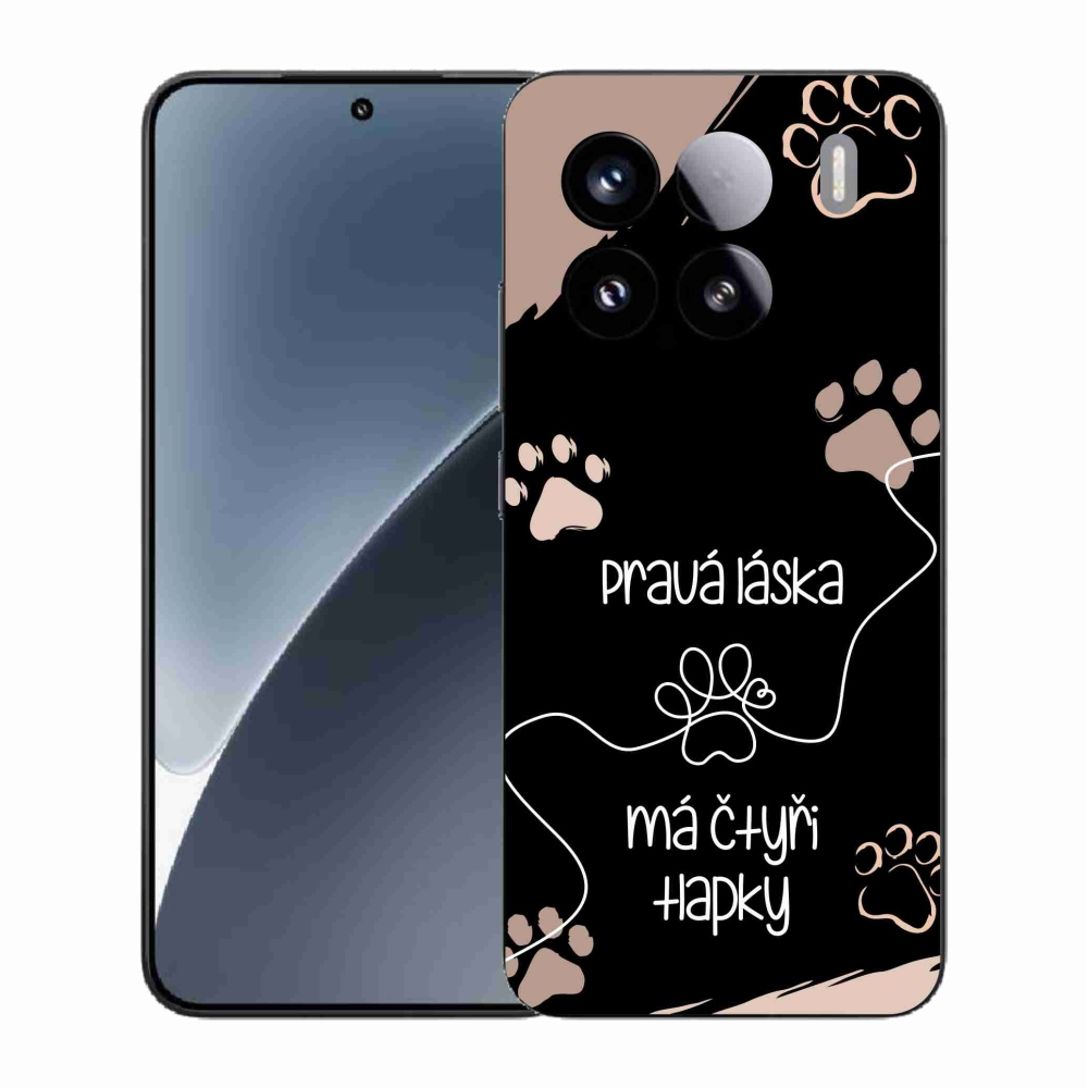Gélový kryt mmCase na Xiaomi 15 - psí motív 1 čierne pozadie