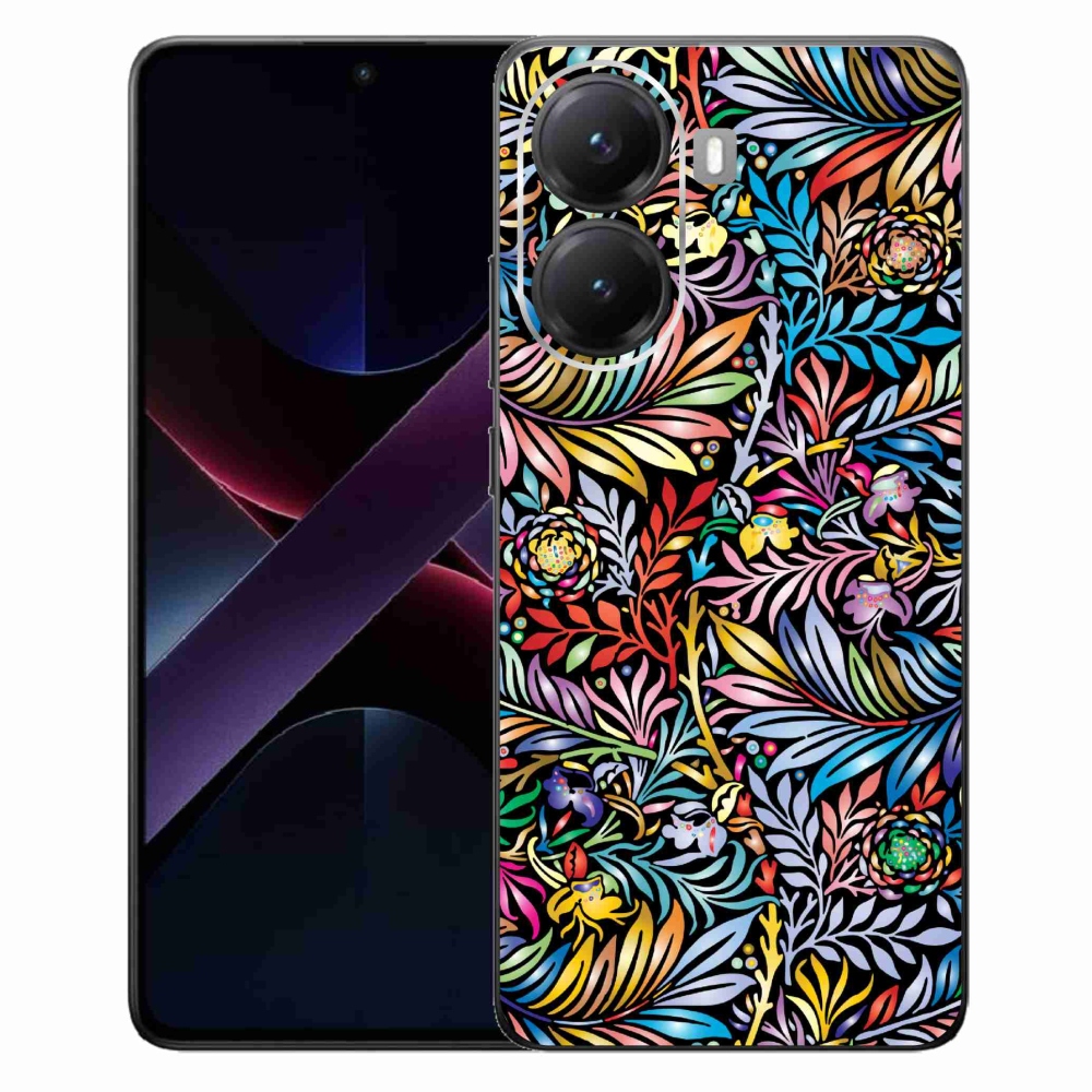 Gélový kryt mmCase na Xiaomi Poco X7 Pro 5G - kvety 5