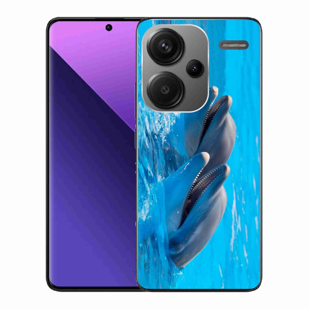 Gélový kryt mmCase na Xiaomi Redmi Note 13 Pro+ 5G - delfíny