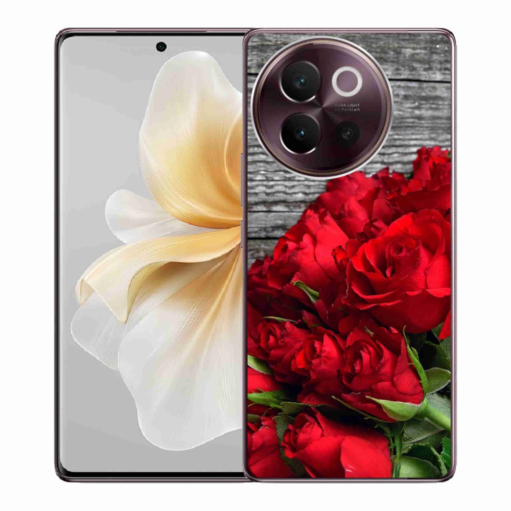 Gélový kryt mmCase na Vivo V40 Lite 5G - červené ruže