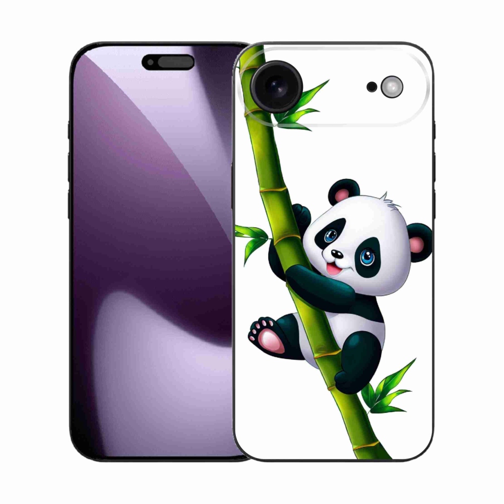 Gélový kryt mmCase na iPhone 17 Air - panda na bambuse