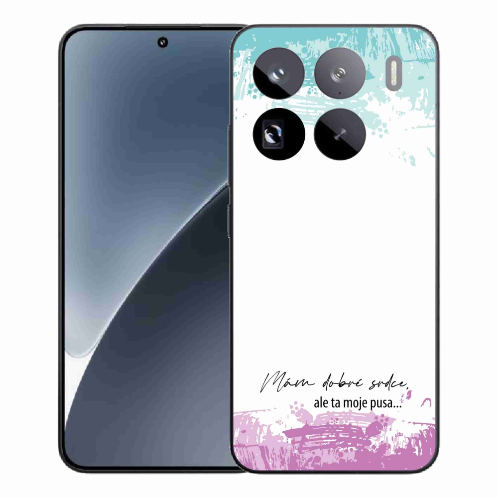 Gélový kryt mmCase na Xiaomi 15 Pro - vtipný text 3 biele pozadie