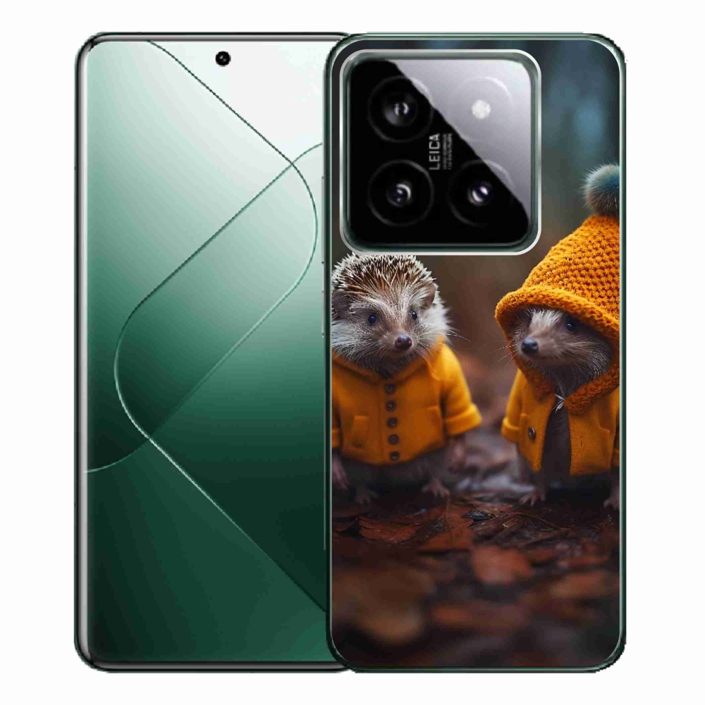 Gélový kryt mmCase na Xiaomi 14 Pro - ježkovia