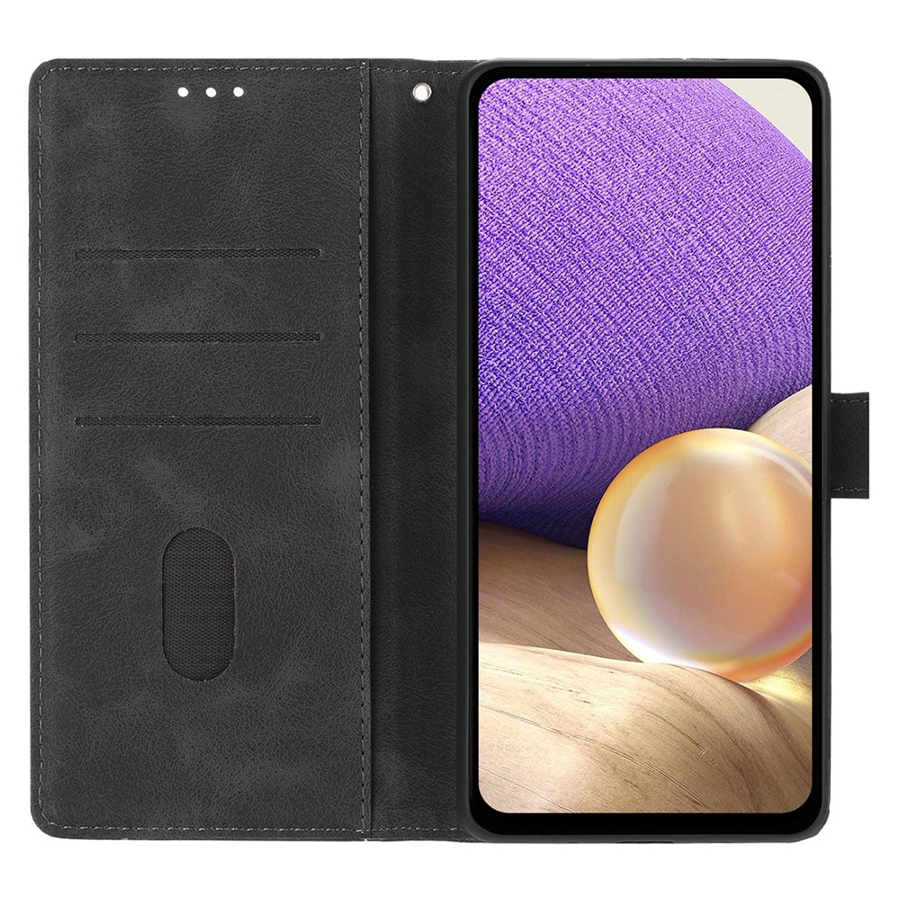 Triangly knižkové púzdro na Xiaomi 15T Pro - čierne